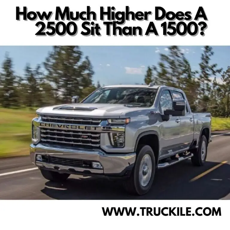 How Much Higher Does A 2500 Sit Than A 1500?