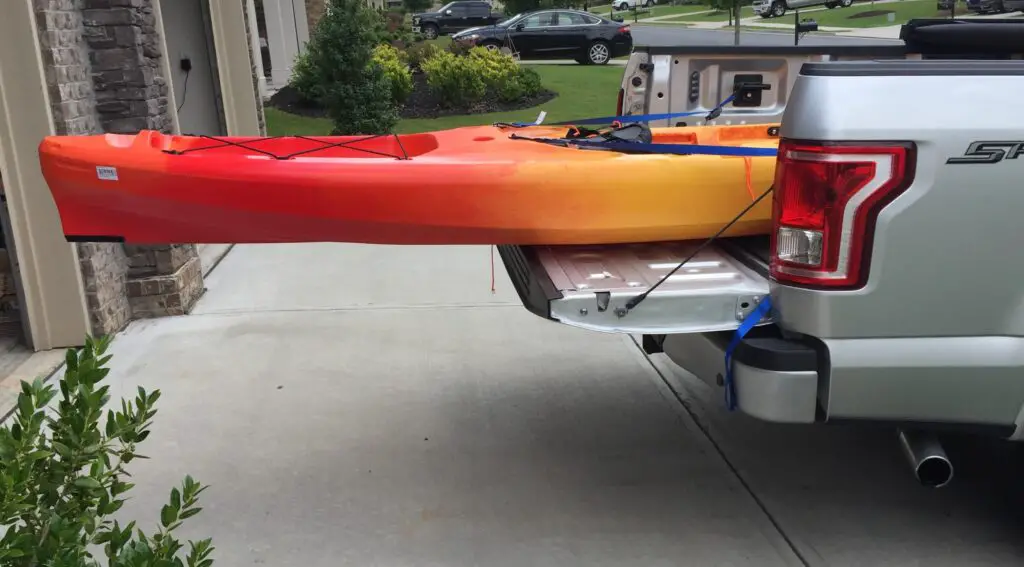 How To Safely Transport A Kayak On A Short Bed Pickup Truck Ozark