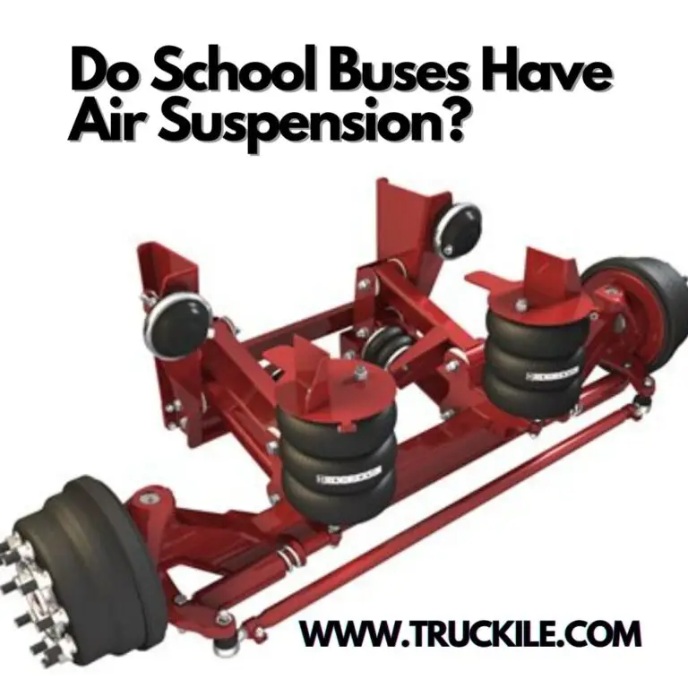 Do School Buses Have Air Suspension?