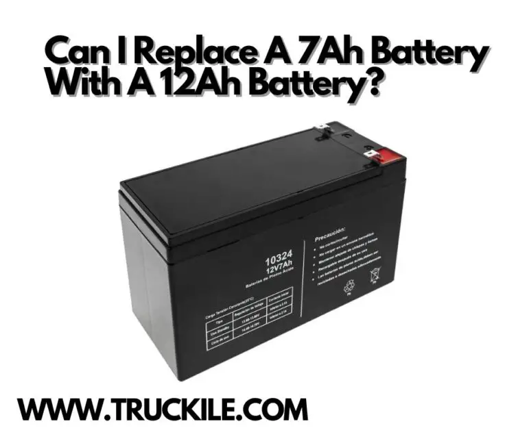 Can I Replace A 7Ah Battery With A 12Ah Battery?