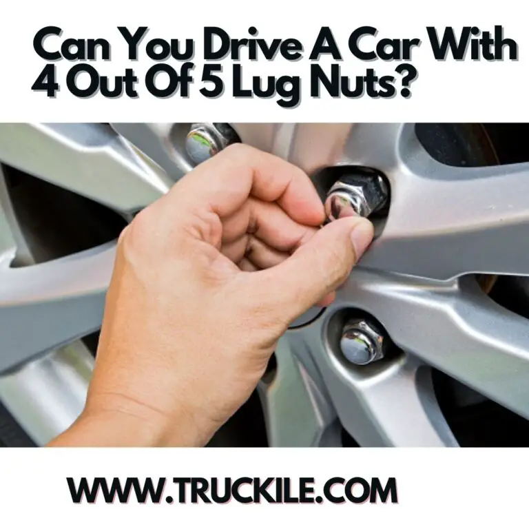 Can You Drive A Car With 4 Out Of 5 Lug Nuts?