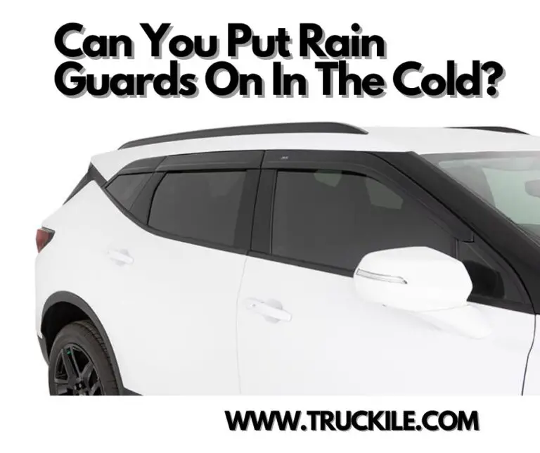 Can You Put Rain Guards On In The Cold?