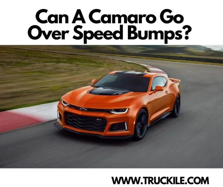 Can A Camaro Go Over Speed Bumps?