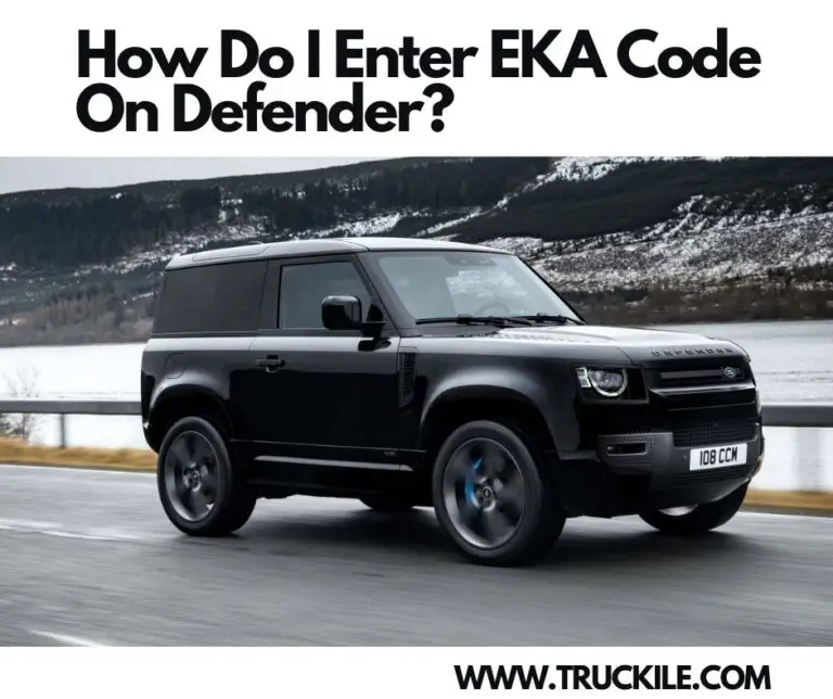 How Do I Enter EKA Code On Defender?