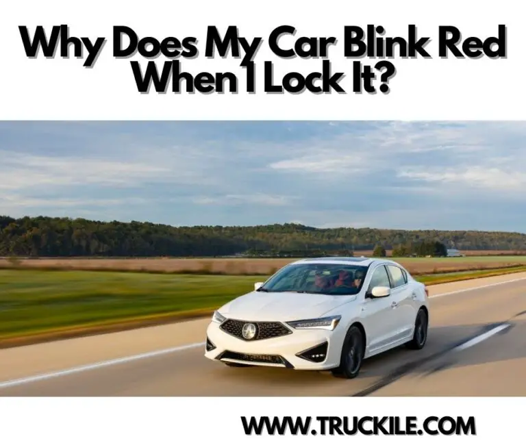 Why Does My Car Blink Red When I Lock It?