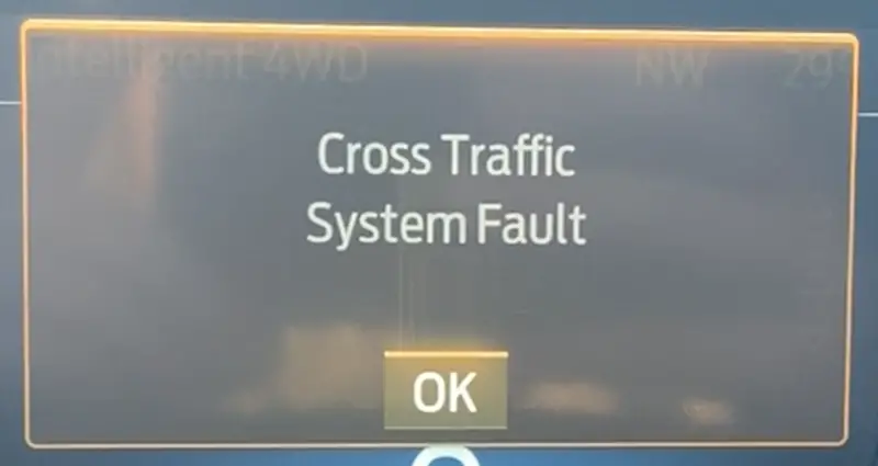 how to fix cross traffic system fault