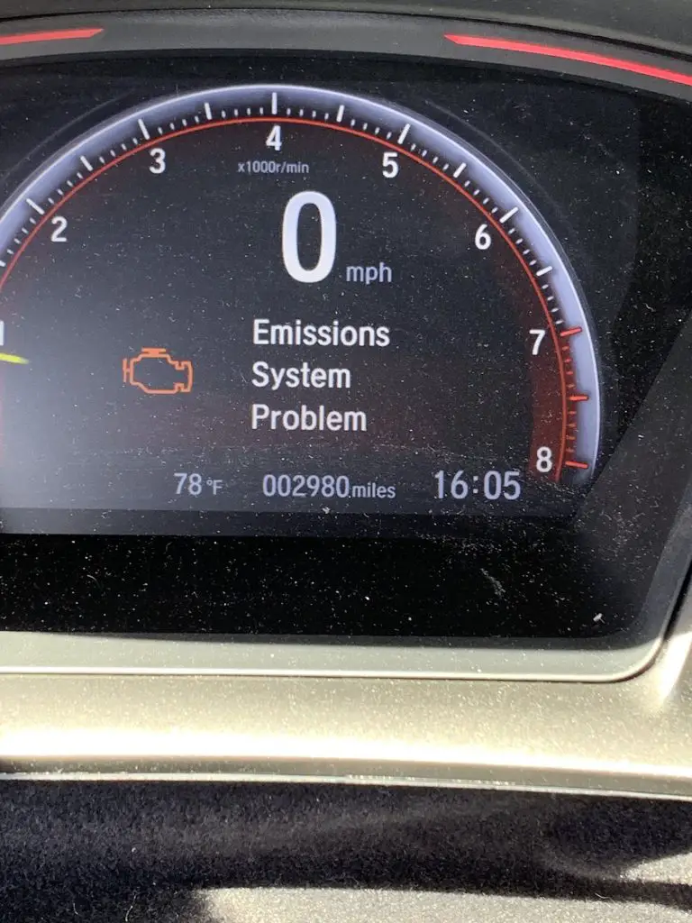 Emissions System Problem