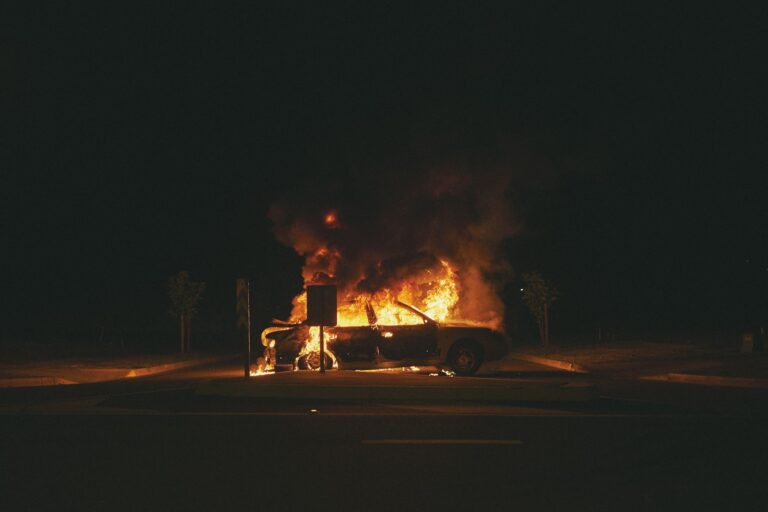 A Car on Fire